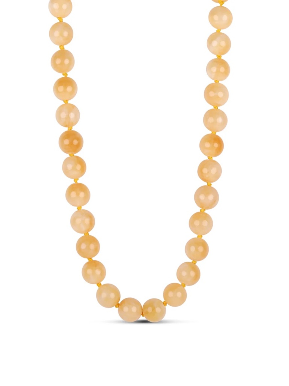 Cream Beaded Statement Necklace - Women's Jewelry
